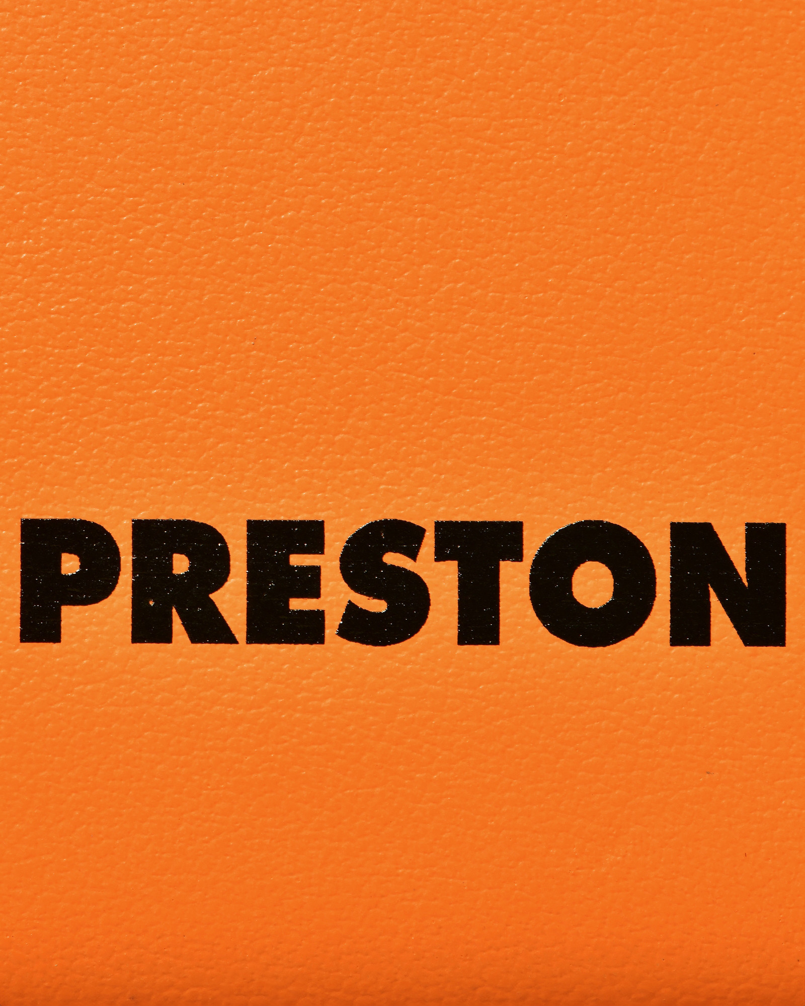 Portes cartes en cuir orange Heron Preston