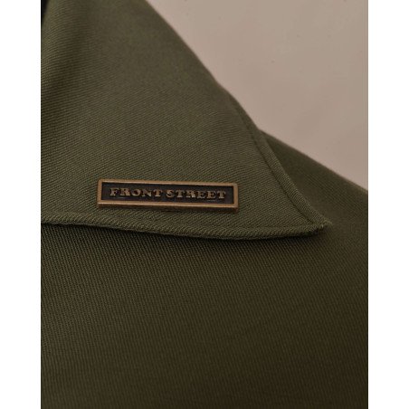 Chemise en coton kaki à imprimé "Popeye" Front Street