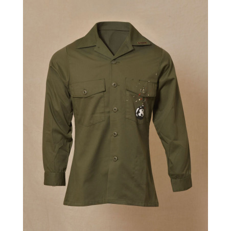 Chemise en coton kaki à imprimé animé Front Street