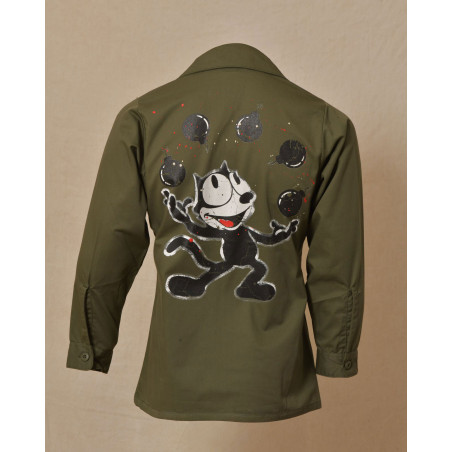 Chemise en coton kaki à imprimé animé Front Street
