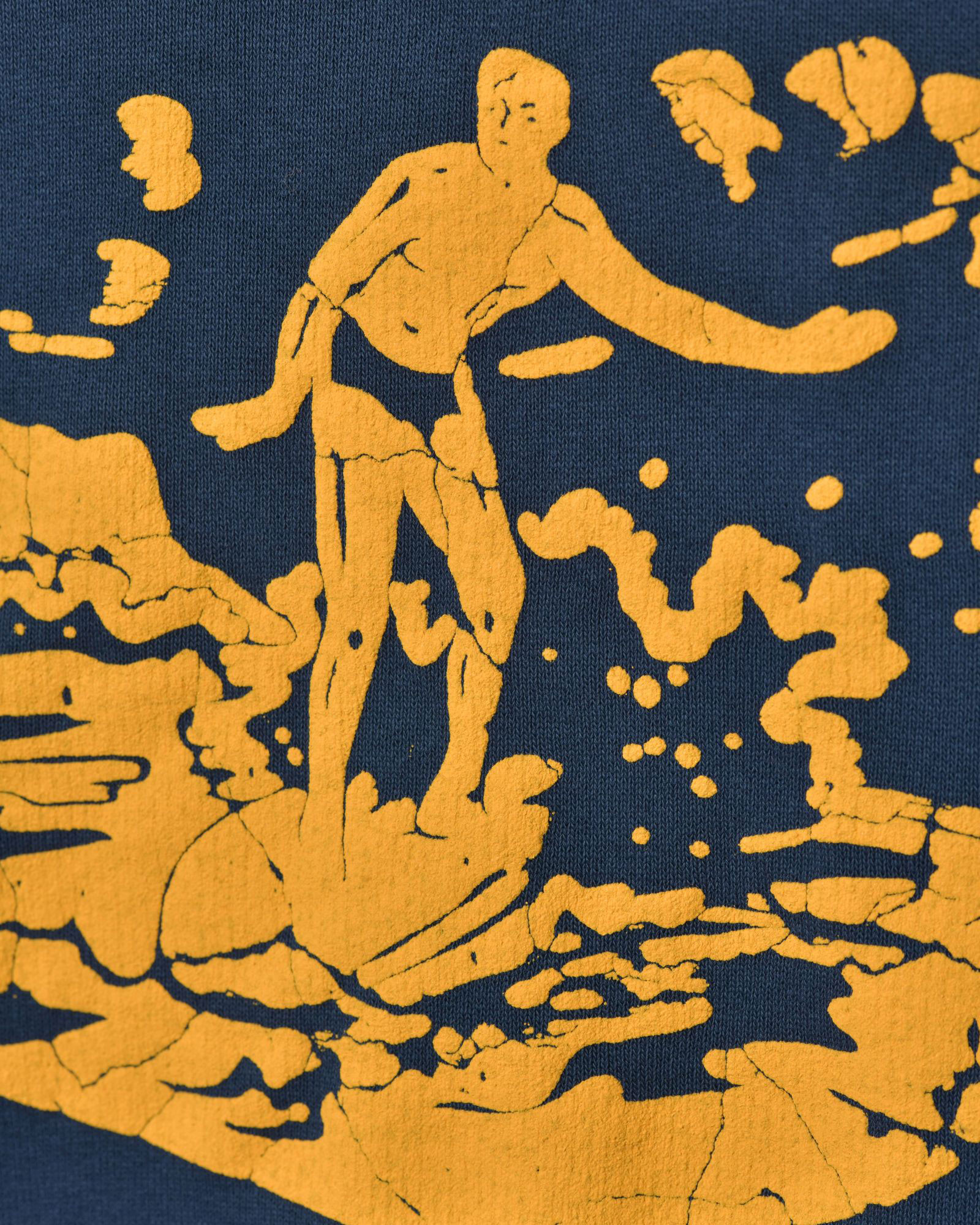 T-shirt manches courtes à imprimé bleu Front Street