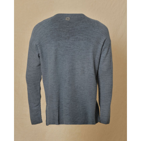 Pull en maille bleu Ixos