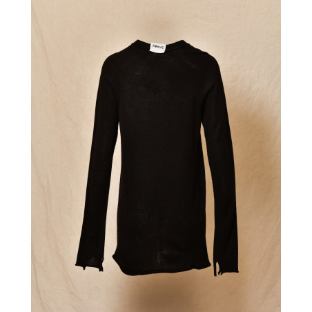 Pull en laine oversize noir Lost & Found