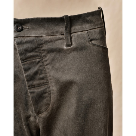 Pantalon droit effet délavé gris Lost & Found