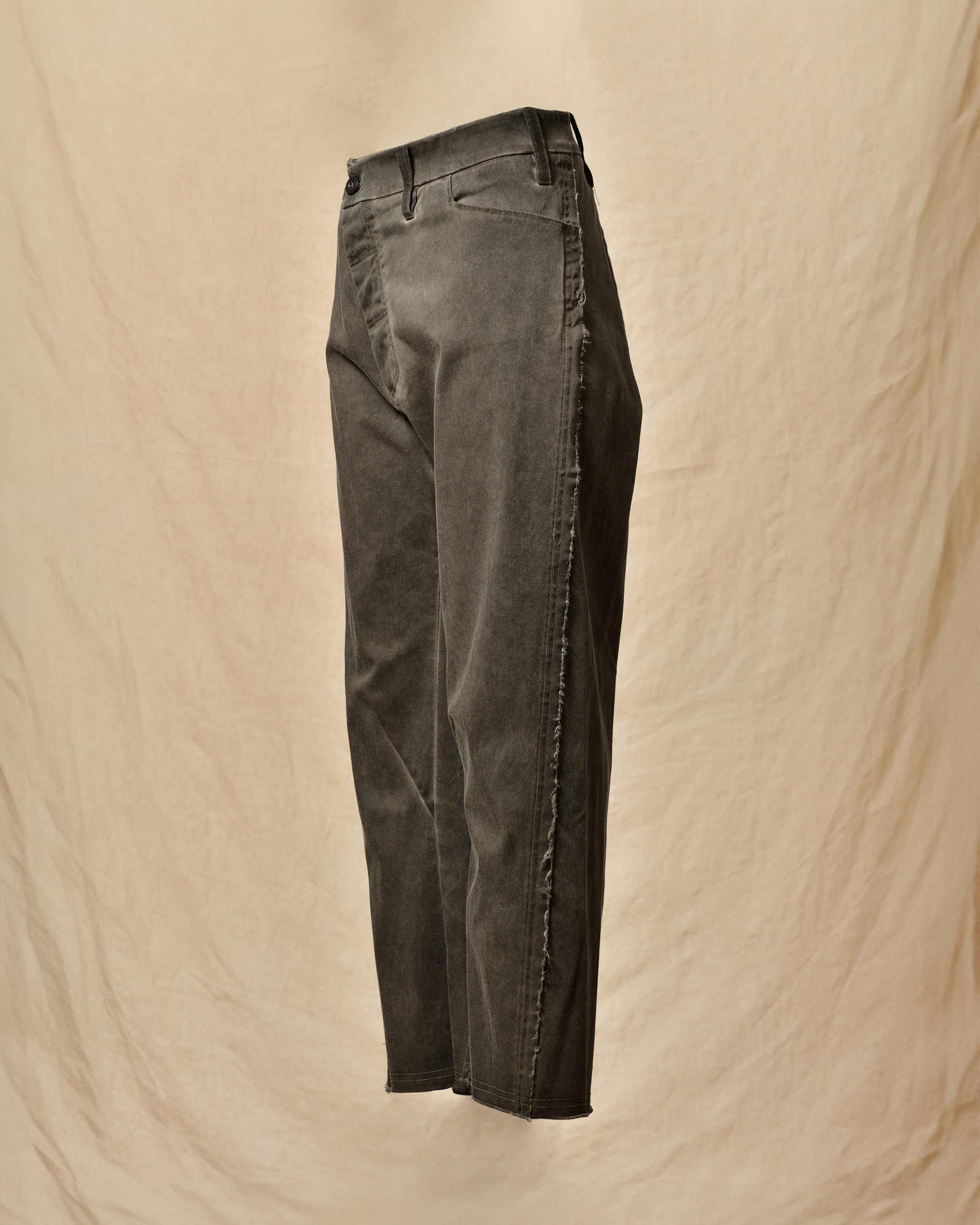 Pantalon droit effet délavé gris Lost & Found