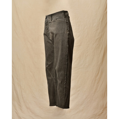 Pantalon droit effet délavé gris Lost & Found