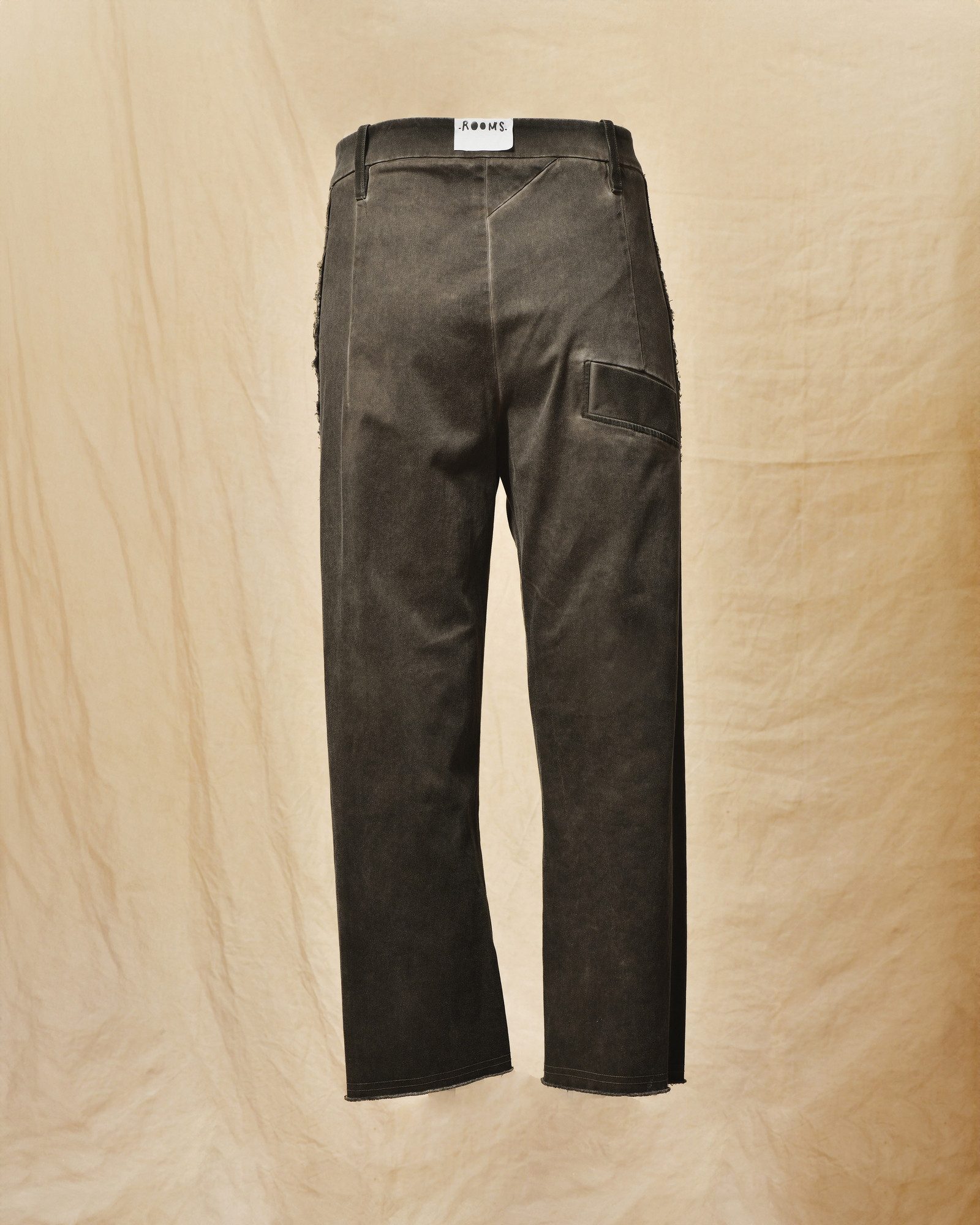 Pantalon droit effet délavé gris Lost & Found