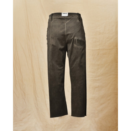 Pantalon droit effet délavé gris Lost & Found