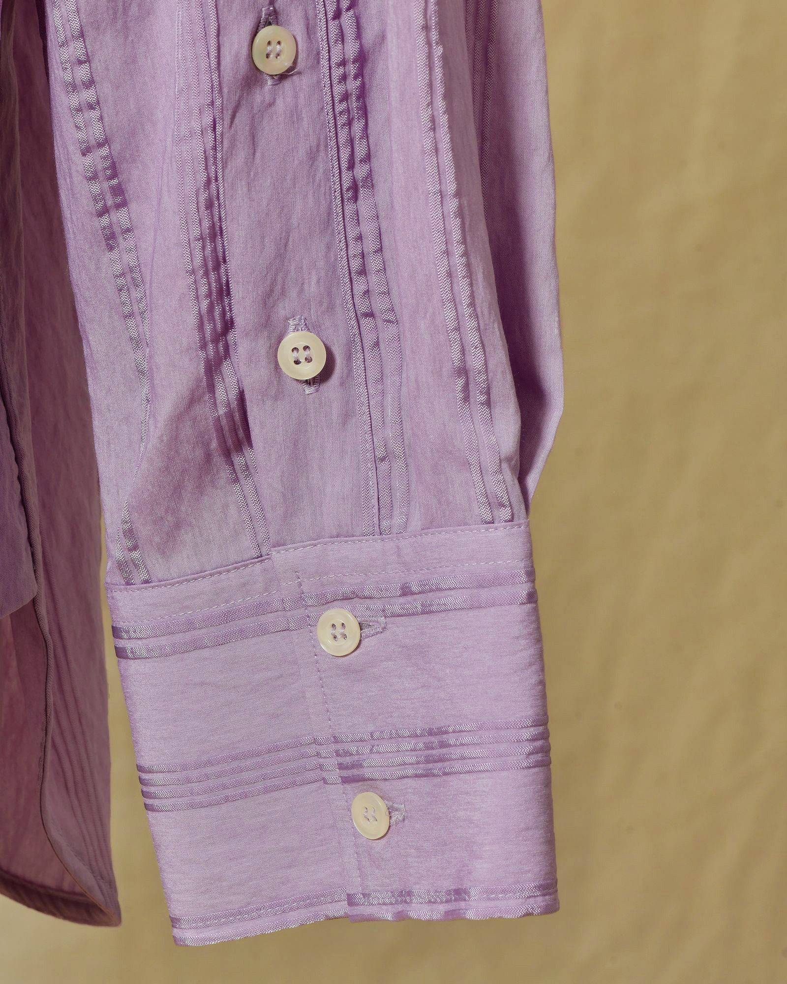 Chemise oversize à rayures contrastantes violette Manuel Ritz