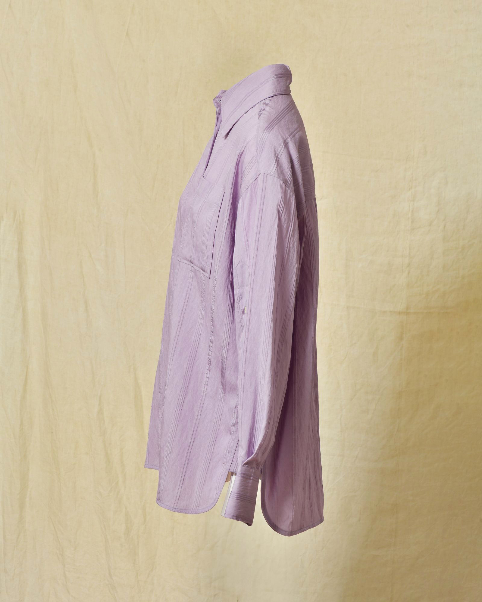 Chemise oversize à rayures contrastantes violette Manuel Ritz