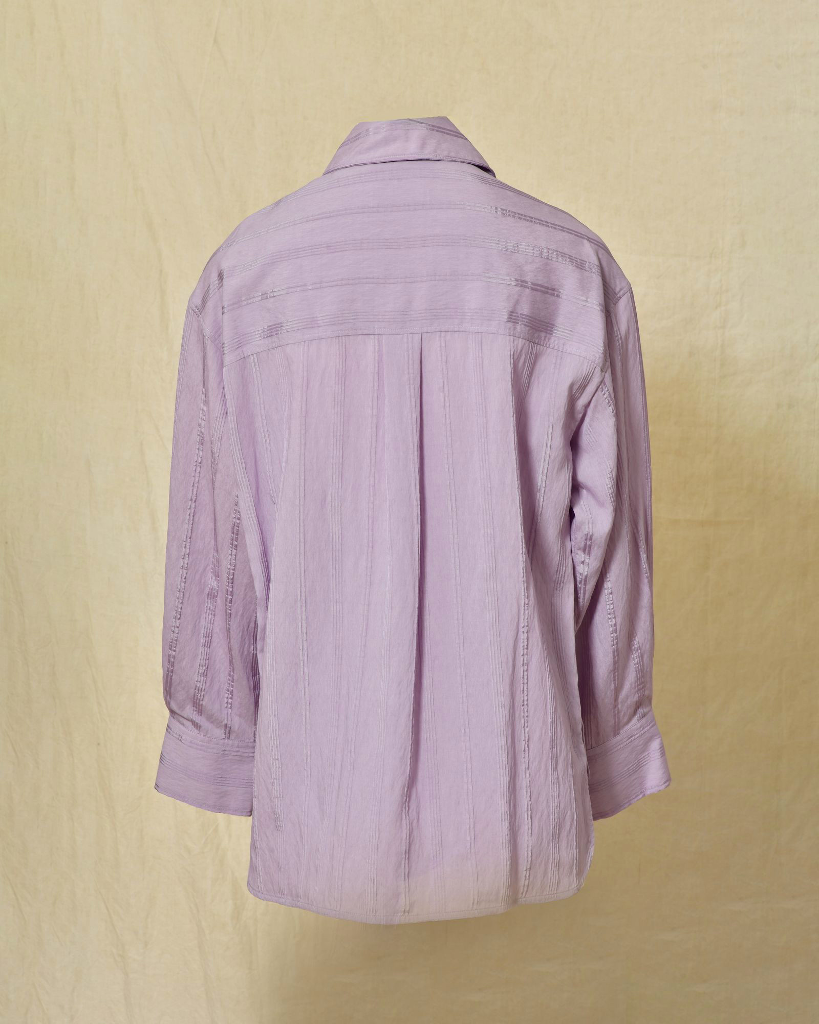 Chemise oversize à rayures contrastantes violette Manuel Ritz