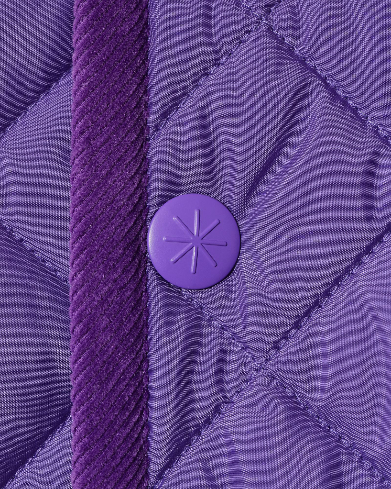 Blouson à capuche matelassé violet Manuel Ritz