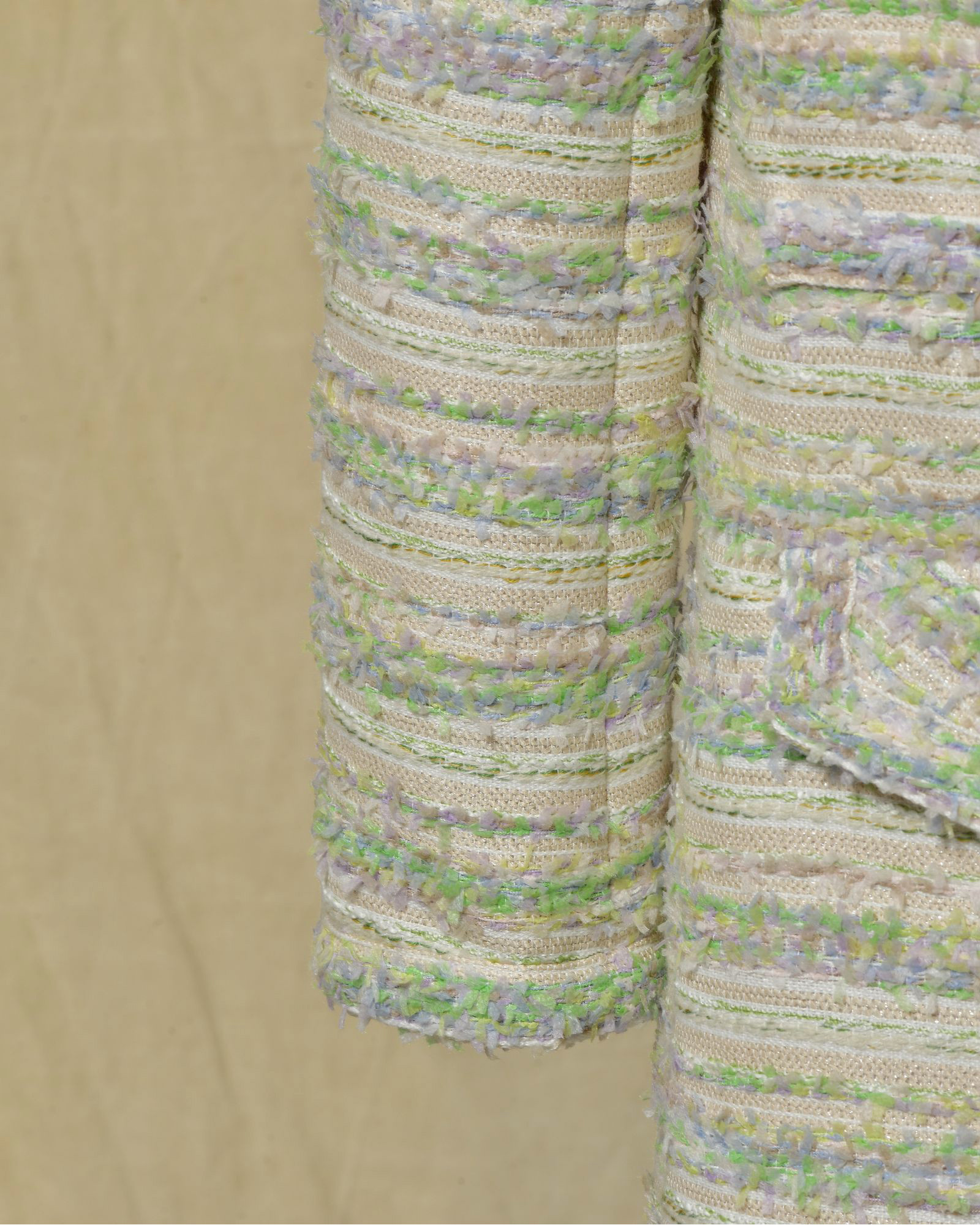 Manteau en tweed beige Edward Achour