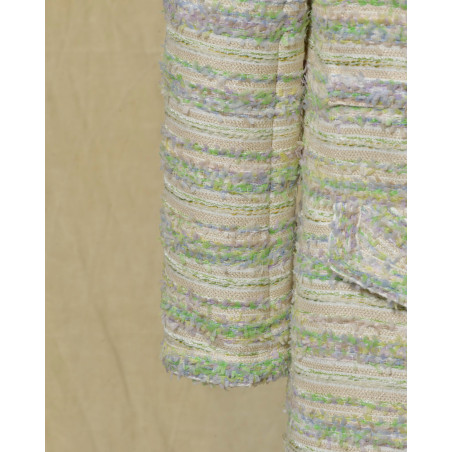 Manteau en tweed beige Edward Achour