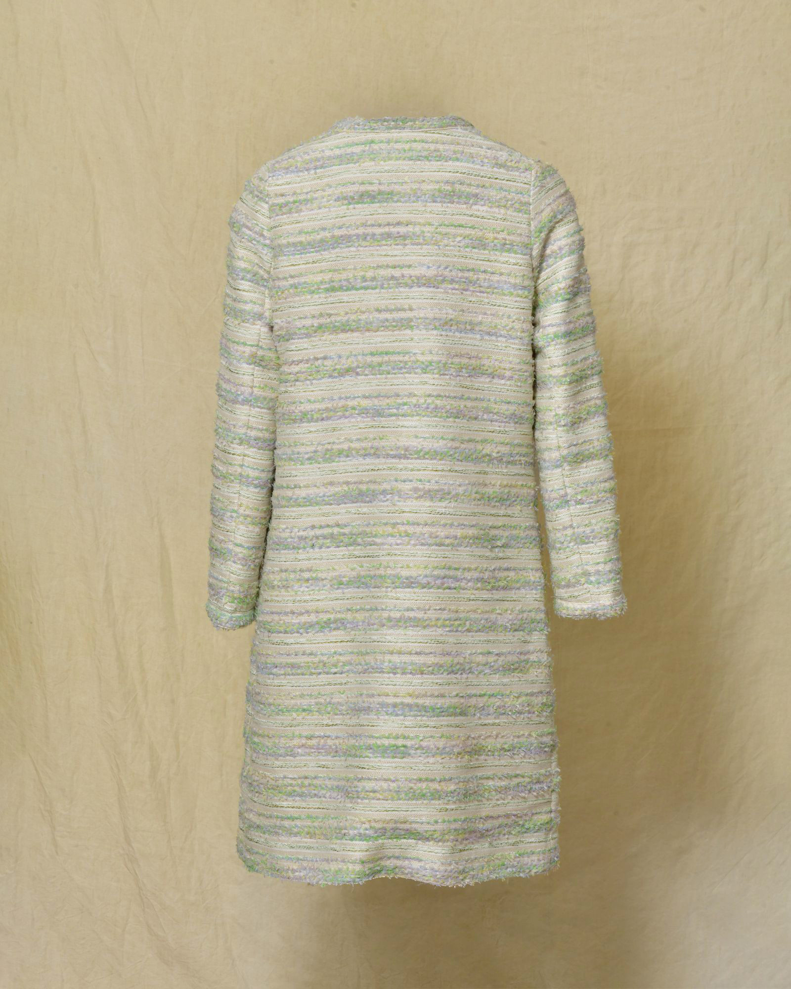 Manteau en tweed beige Edward Achour