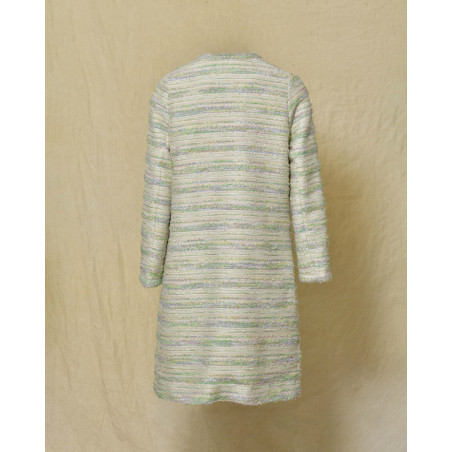 Manteau en tweed beige Edward Achour