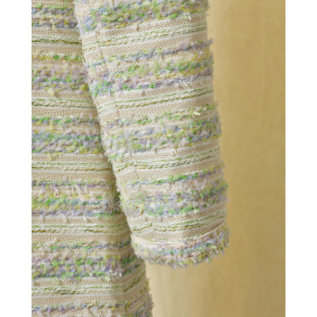 Manteau en tweed beige Edward Achour