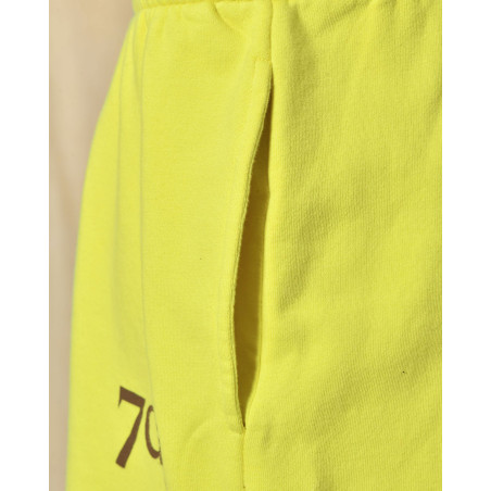 Short de sport en coton jaune 7 Days Active