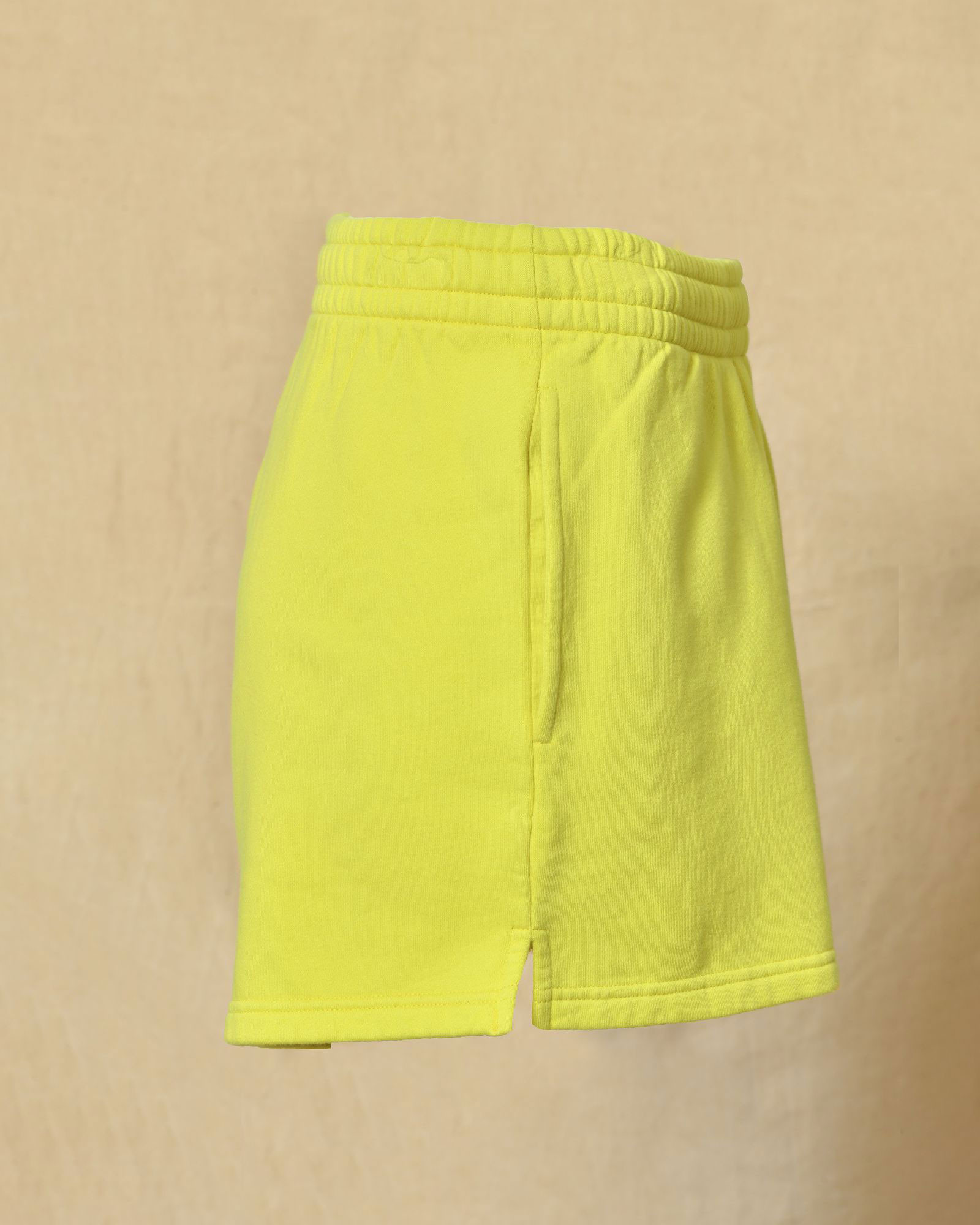 Short de sport en coton jaune 7 Days Active