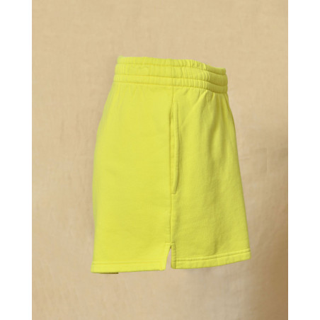 Short de sport en coton jaune 7 Days Active