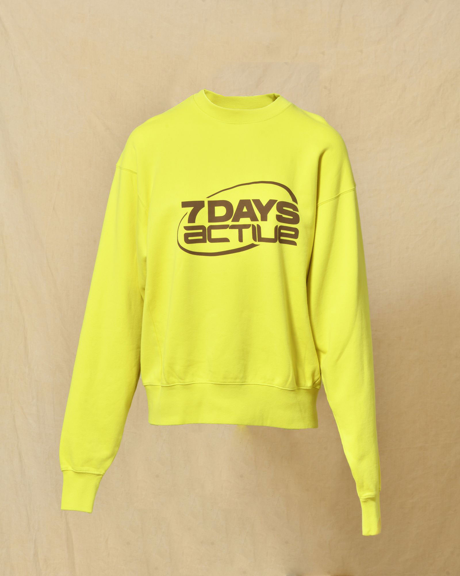 Sweat en coton jaune 7 Days Active