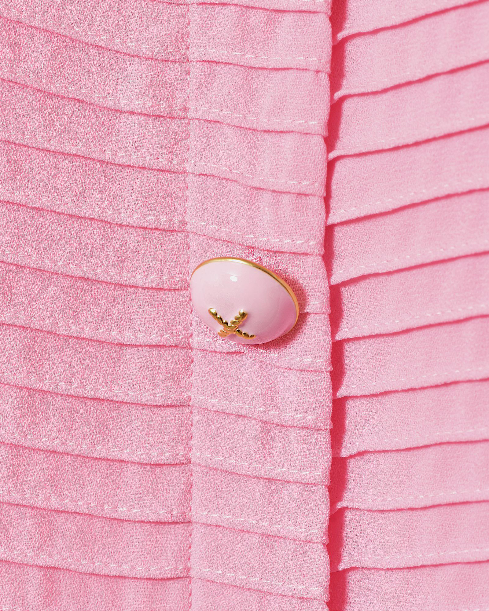 Gilet plissé rose Edward Achour