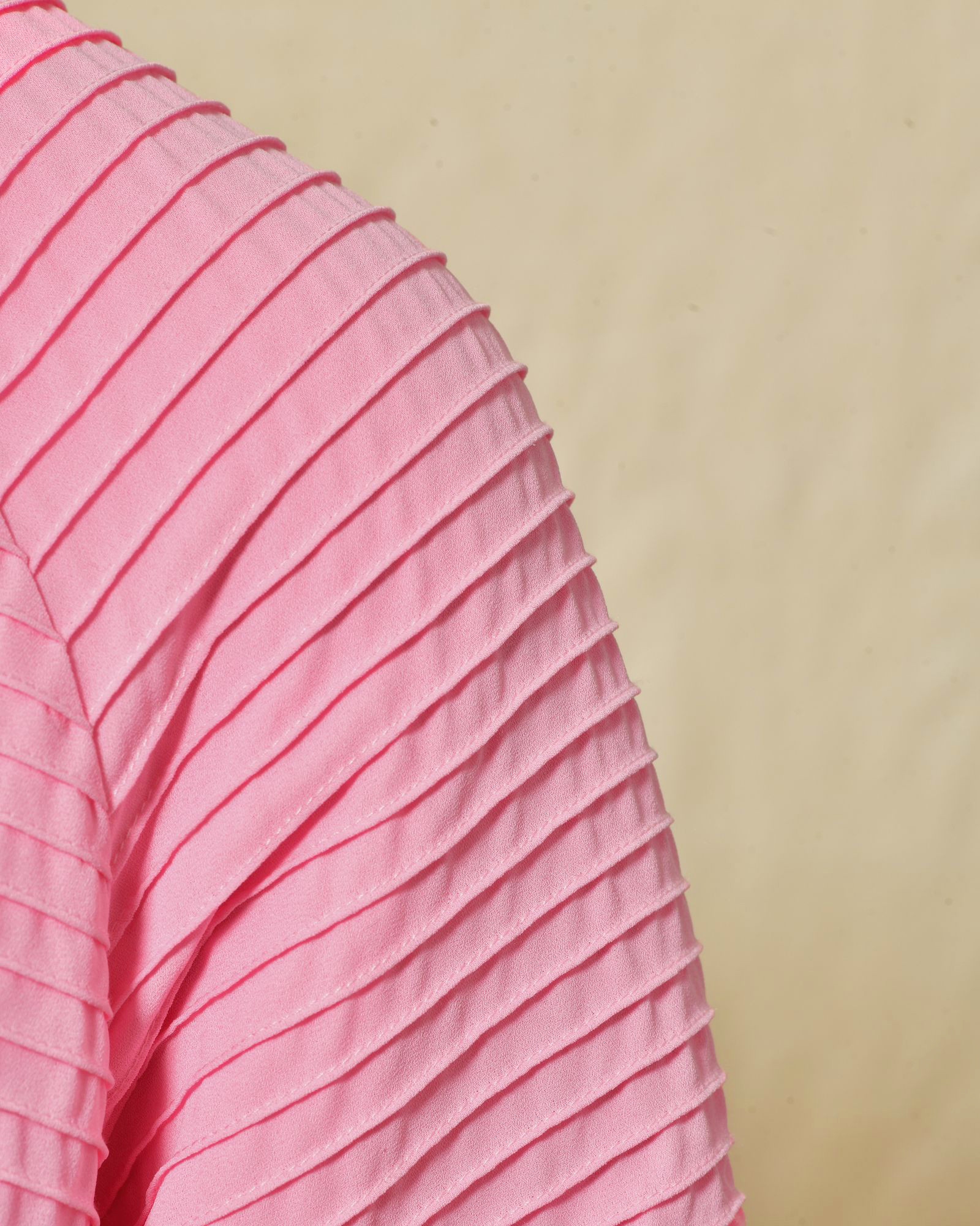 Gilet plissé rose Edward Achour