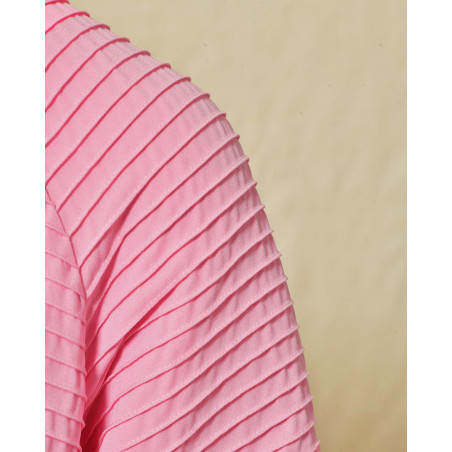 Gilet plissé rose Edward Achour