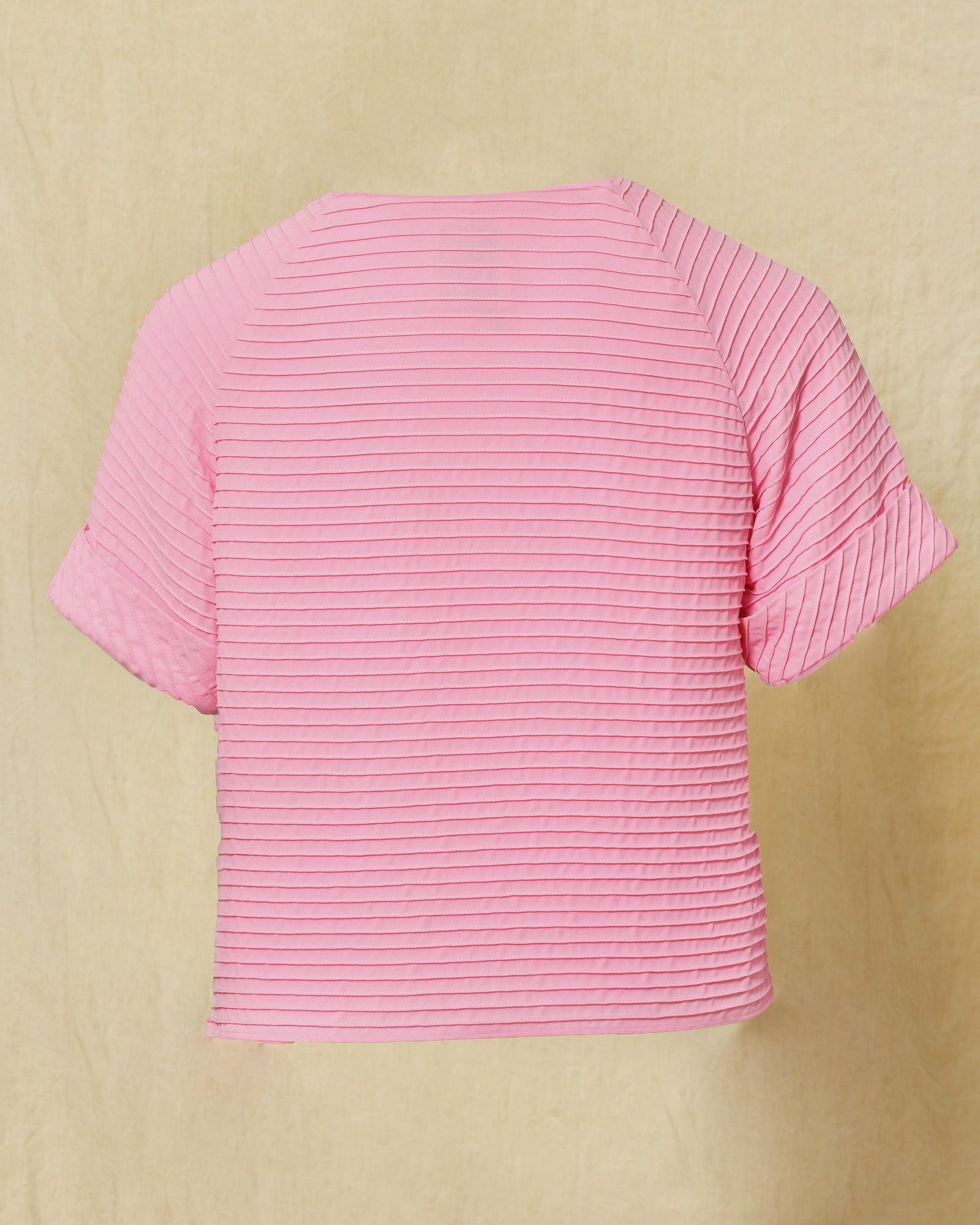 Gilet plissé rose Edward Achour