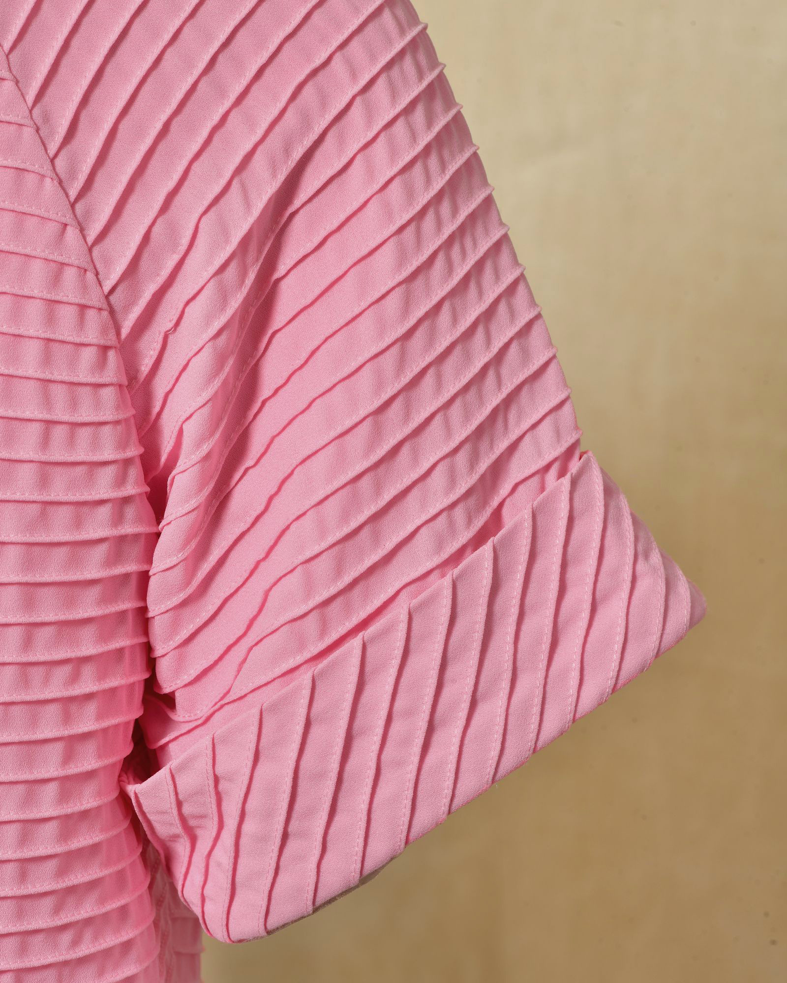 Gilet plissé rose Edward Achour