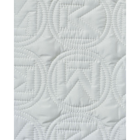 Manteau matelassé blanc à logo Malloni