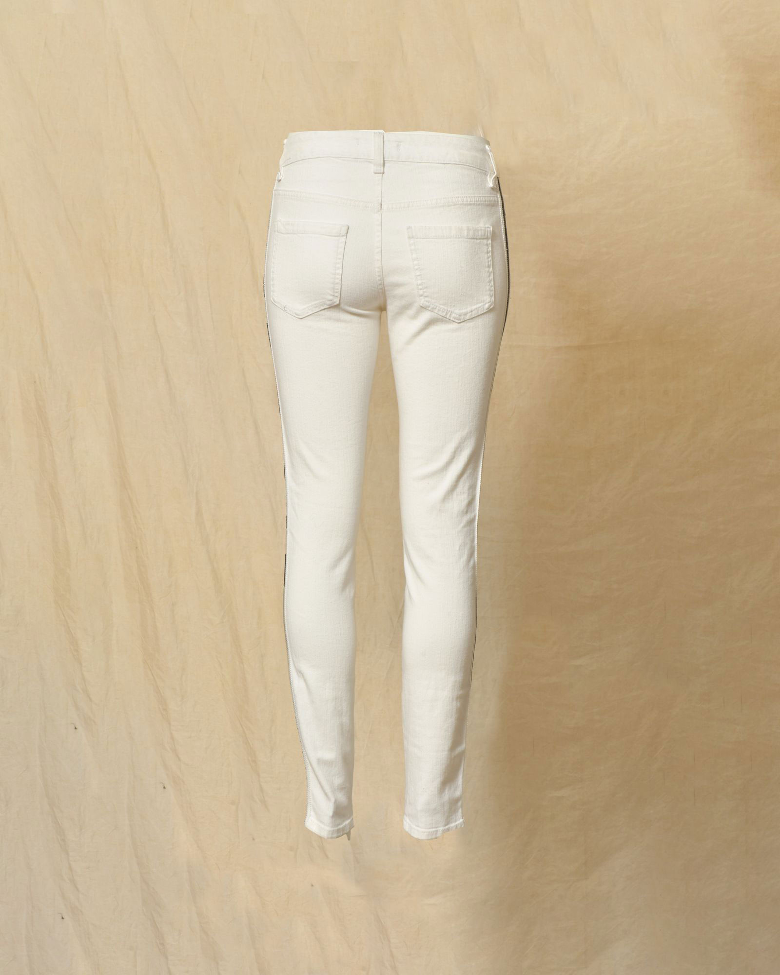 Jean blanc avec galon de perles sur les côtés Just Cavalli