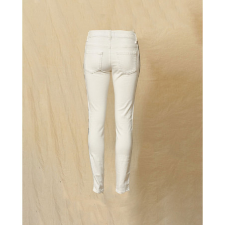 Jean blanc avec galon de perles sur les côtés Just Cavalli