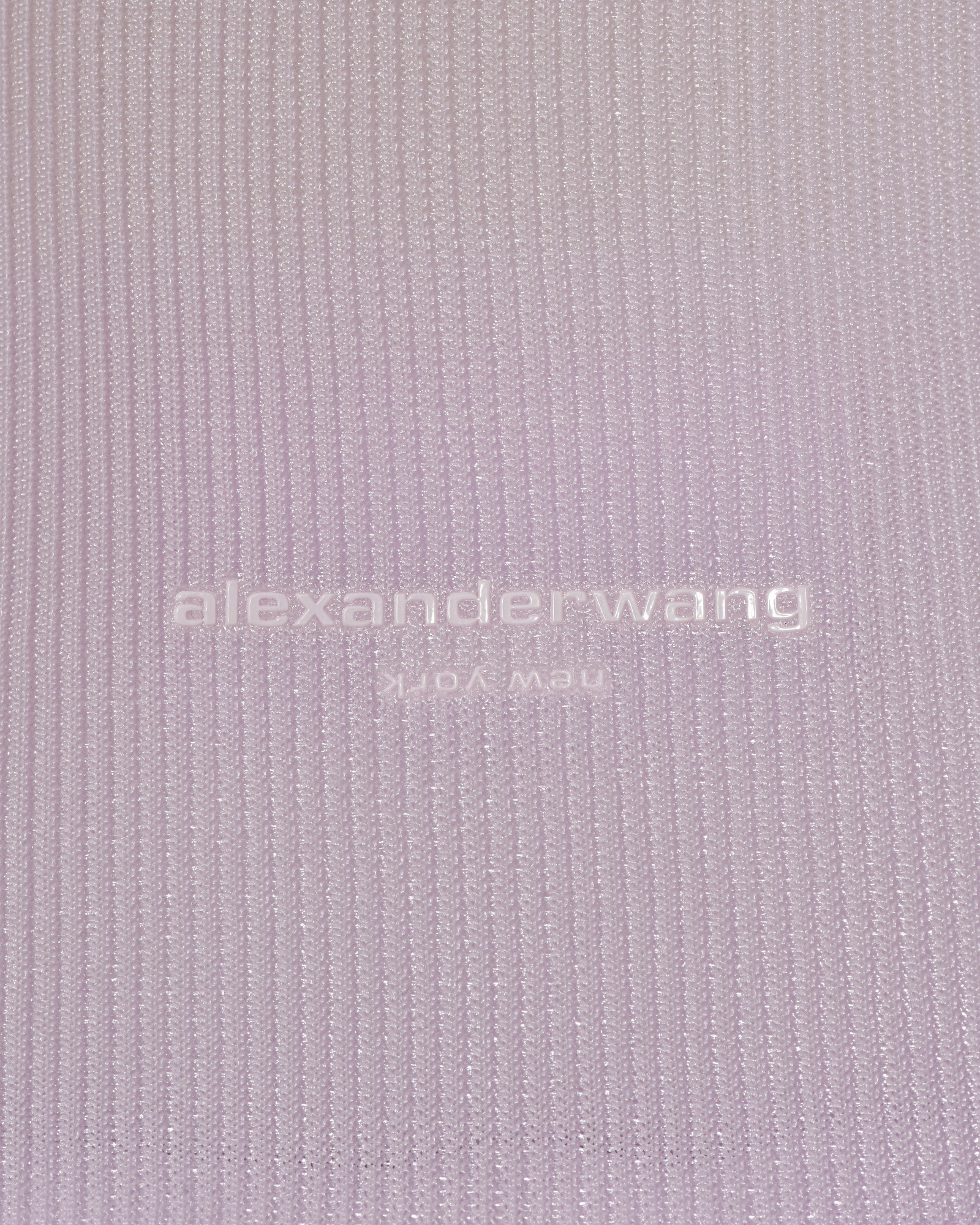 Sac à main en maille côtelée violet Alexander Wang