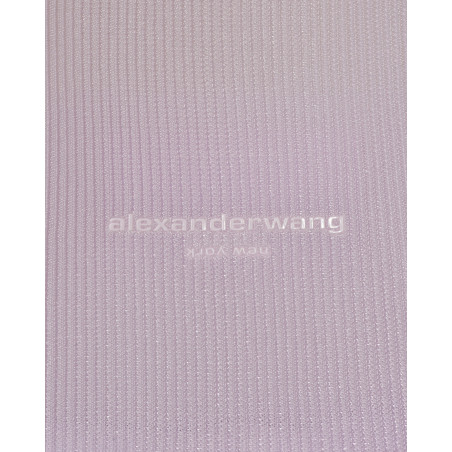 Sac à main en maille côtelée violet Alexander Wang