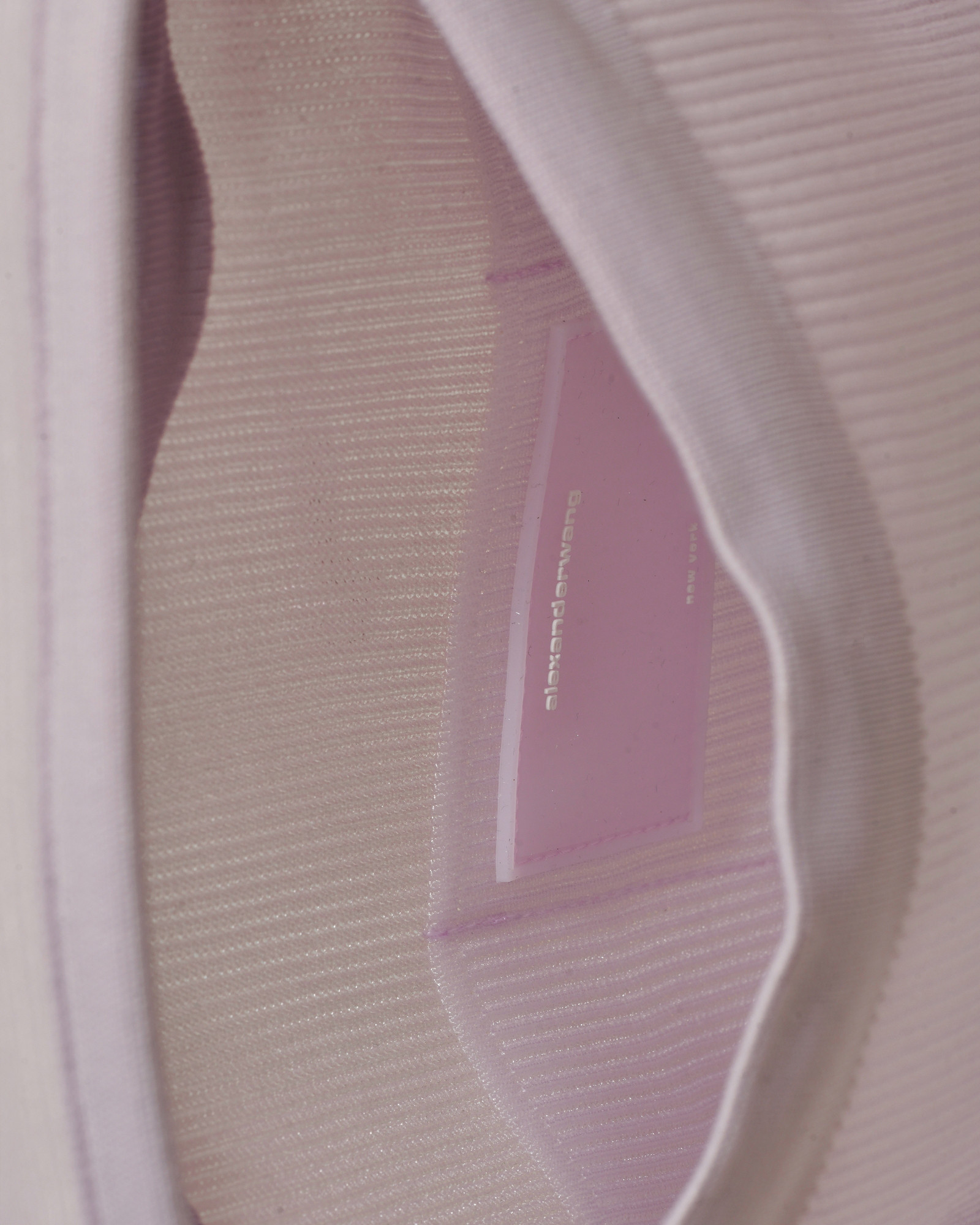 Sac à main en maille côtelée violet Alexander Wang
