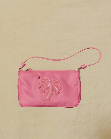 Mini sac porté épaule rose Palm Angels