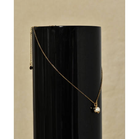 Collier à pendentif perle doré Alan Crocetti