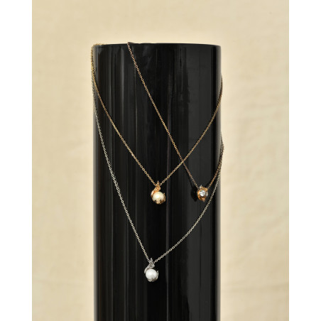 Collier à pendentif tête de monstre effet vieilli Alan Crocetti