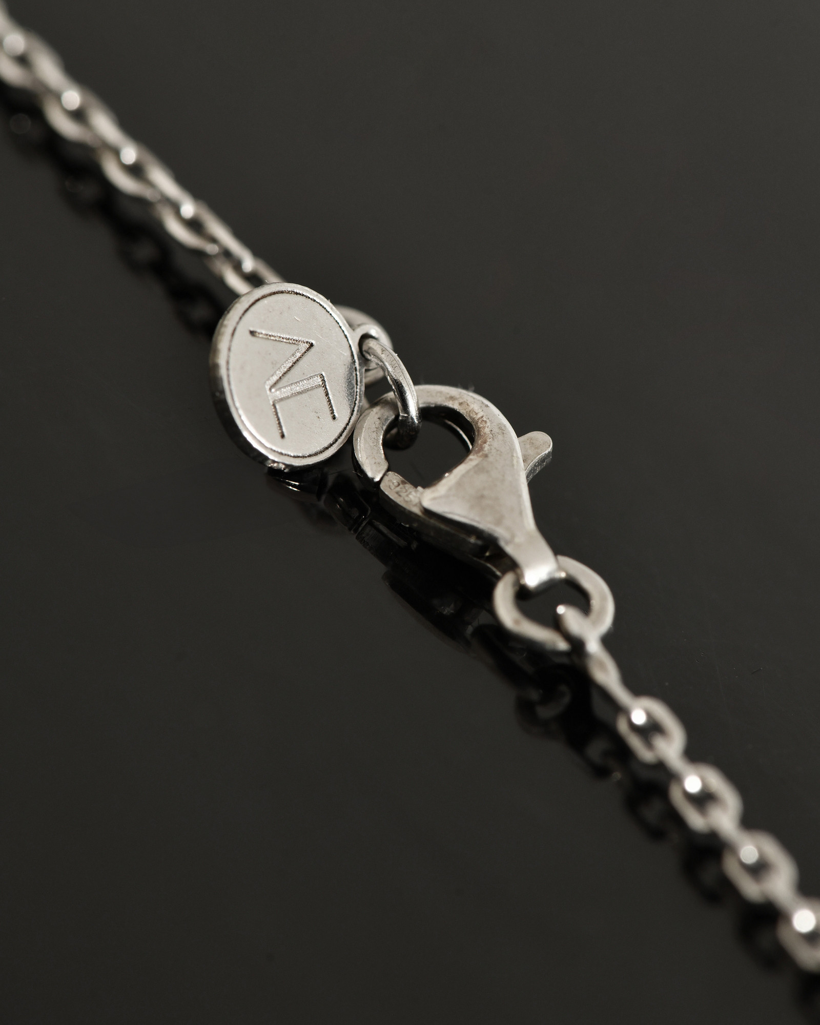 Collier à pendentif perle argenté Alan Crocetti