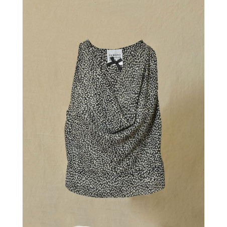 Top à décolleté drapé Edward Achour