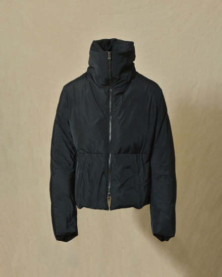 Doudoune raccourcie noire Malloni