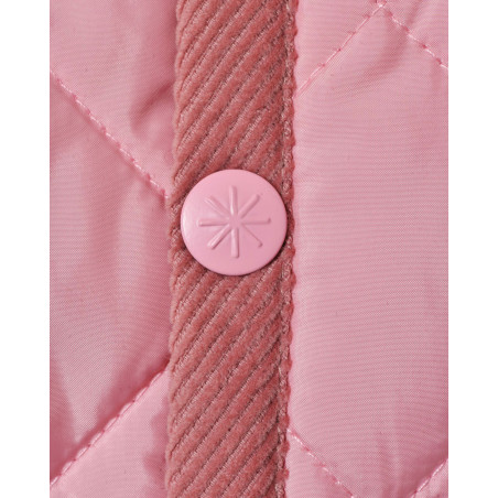 Blouson matelassé à col côtelé rose Manuel Ritz