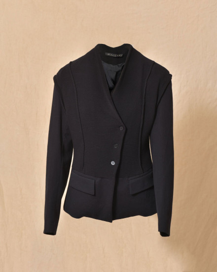 Veste bi-matière noire Malloni