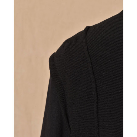 Veste bi-matière noire Malloni