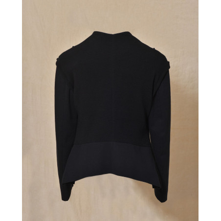 Veste bi-matière noire Malloni