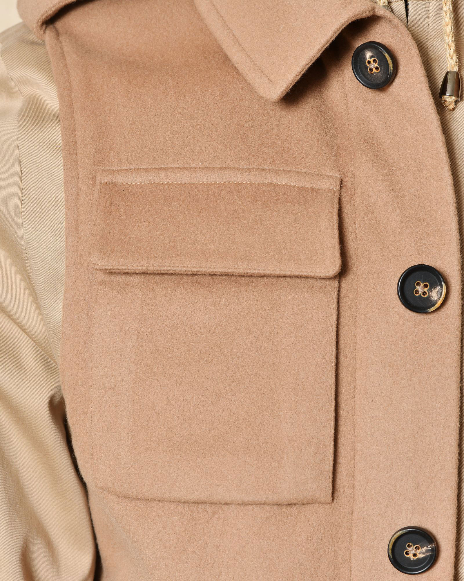 Veste beige à empiècement Ly Adams