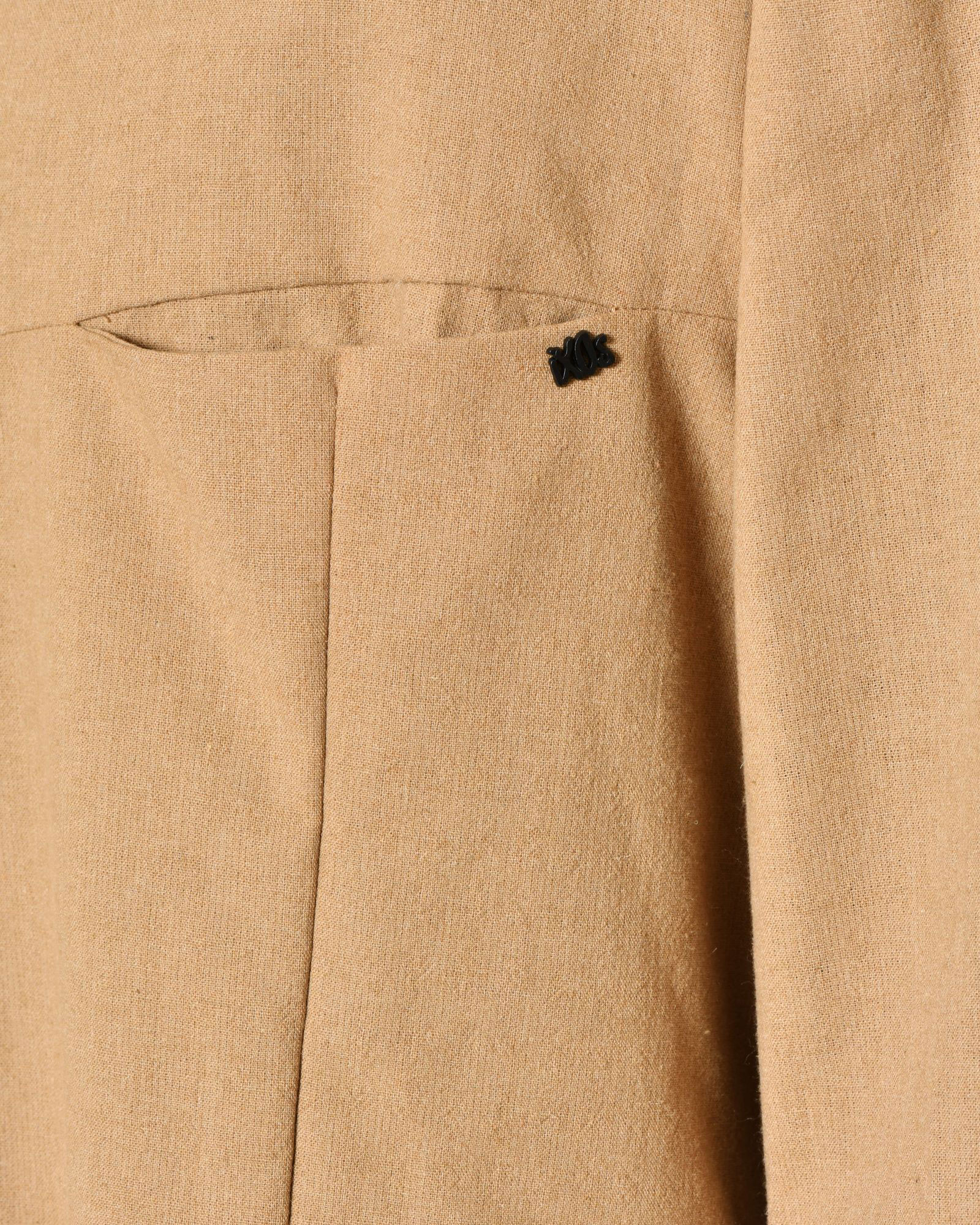 Veste camel à col officier Ixos