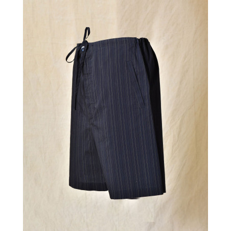 Short à rayures bleu Ixos