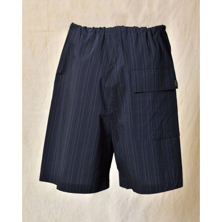 Short à rayures bleu Ixos